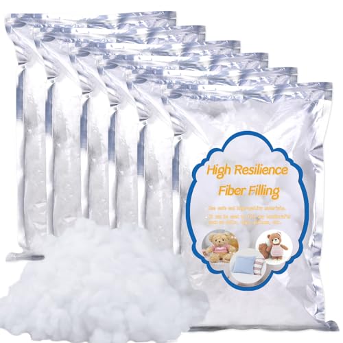 MORFEN 900 g / 31.7 oz Polyfill Stuffing, Poly Filling Stuffing, Premium Polyfill Fiber Fill, Cushions Pillow Stuffing, High Resilience Cotton Stuffing for Crafts Pillows DIY Crochet Stuffing
