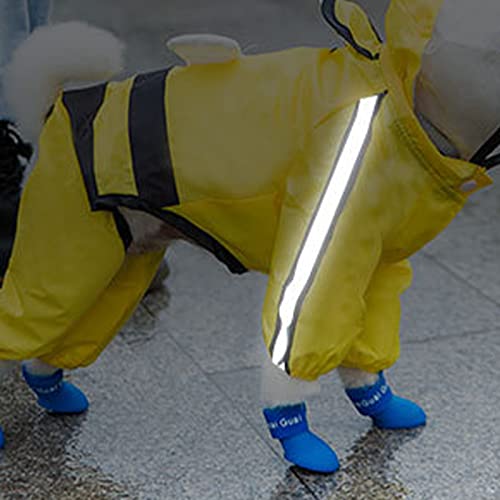 Chubasquero para perros con capucha impermeable de doble capa y diseño de abeja reflectante 2