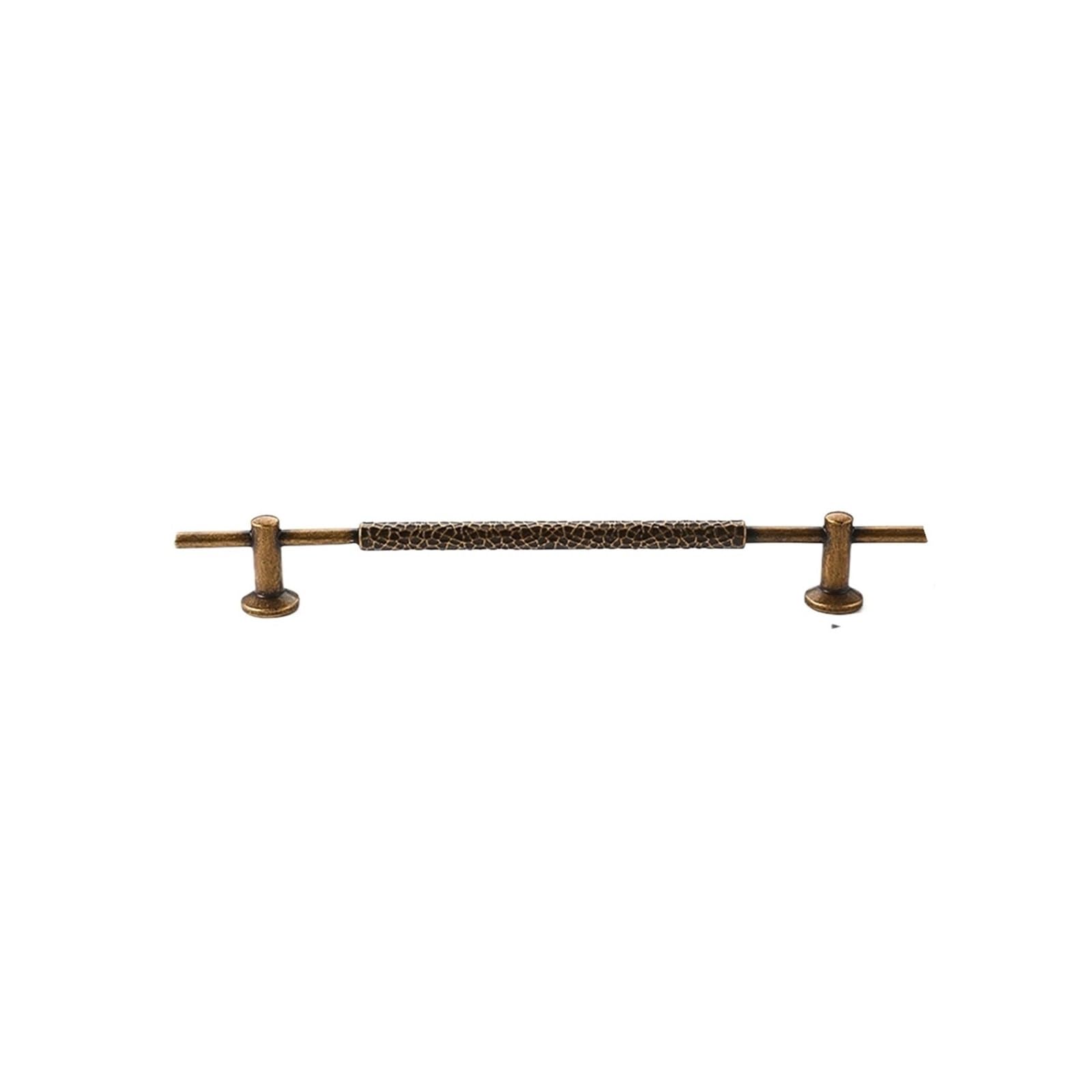 Yonmledo 10557-192Mm Brass Vintage Drawer Handles 2Pcs Yellow Antique Brass Wardrobe Door Pull Vintage Furniture Handle Single-Hole Drawer Knobs Cabinet Antique Bronze Hardware Handle(10557-192Mm)
