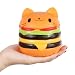 Anboor 4.5" Squishies Jumbo Slow Rising Kawaii Squishies Cat Hamburger Bread Toy for Collection Gift