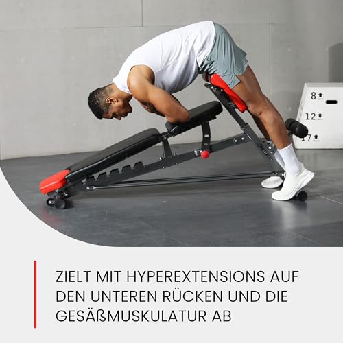 FF Finer Form Multifunktionale FID Hantelbank für Ganzkörpertraining, übergroße Rückenverlängerung - 7
