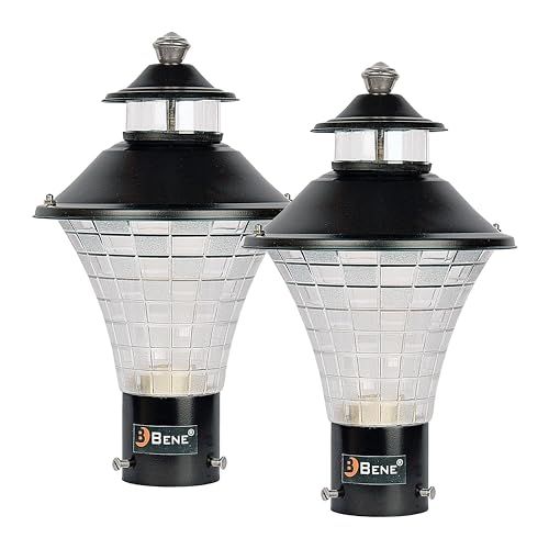 Image of BENE Geruit Outdoor Lamp (Black, 18 Cms, Pack of 2 Pcs)