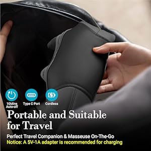 Shiatsu Neck and Shoulder Massager with Heat - FSA or HSA Eligible, Cordless 4D Deep Tissue Kneading Massager, Rechargeable Massage for Neck, Shoulder and Back, Ideal Gifts for Women,Men Shiatsu Neck and Shoulder Massager with Heat FSA or HSA Eligible Cordless 4D Deep Tissue Kneading Massager Rechargeable Massage for Neck Shoulder and Back Ideal Gifts for WomenMen