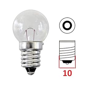 cyclingcolors ampoule à visser 6V 6W E10 transparente moto mobylette cyclomoteur compatible avec Solex 3800 Peugeot 103 MBK 51