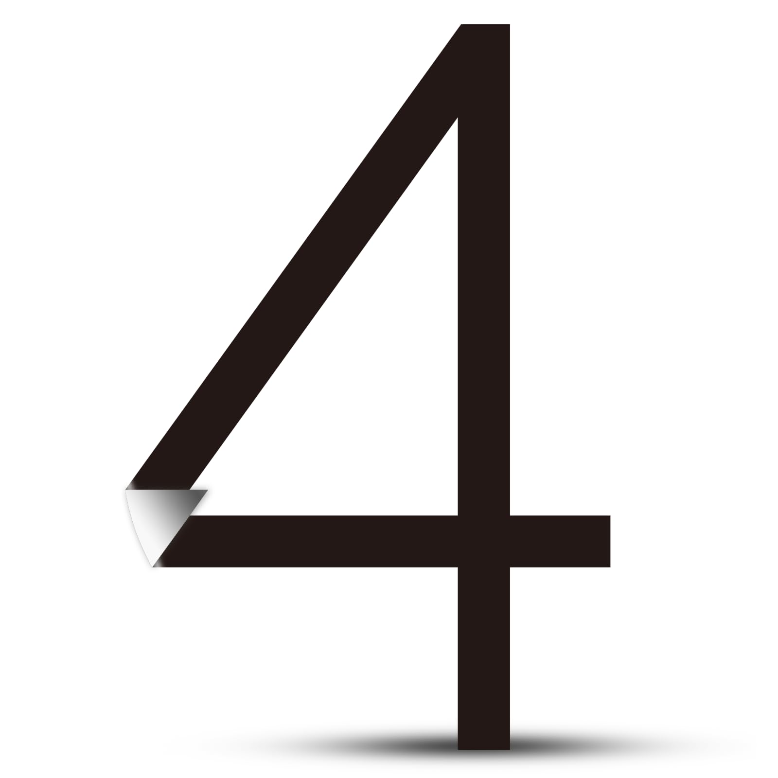 Diggoo 8 Inch Easy Install Peel-N-Stick Vinyl Number Stickers 0-9, Large House Numbers for Outside, Weatherproof Black Number Decals for Outdoor