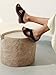 TEMOFON Womens Wedge Sandals Leather: Casual Dressy Women Black Summer Platform Wedge Sandals Slip on Low Heels Comfortable Walking Size 8