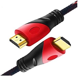 huicouldtool Gold Plated High Speed HDMI Cable Connector with Red Black and White Mesh 1080P 0.5m 1m 1.5m 2m 3m 5m 8m 10m 15m Red and Black 1.5m