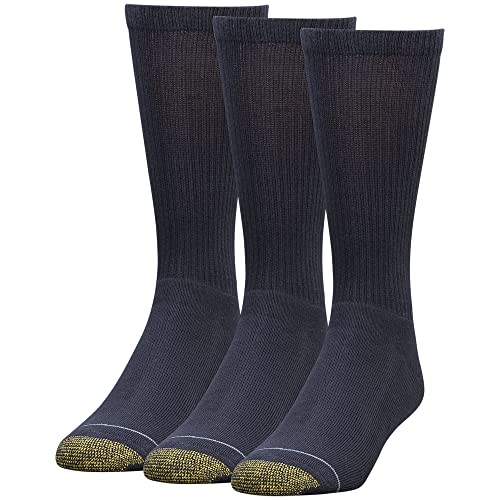GOLDTOE Men's Uptown Crew Socks, 3-Pairs