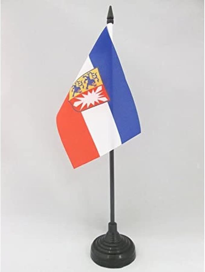 AZ FLAG – Tischflagge Schleswig-Holstein – 15×10 cm – Schleswig-Holstein Tischfahne 10 x 15 Cm – Flaggen