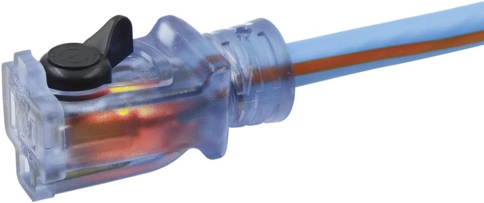 Prime LT530735 Heavy Duty 100-Foot Artic Blue All-Weather TPE Extension Cord