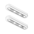 OxyLED Tap Closet Lights, One Touch Light, Stick-on Anywhere 4-Led Touch Tap Light, Cordless Touch Sensor LED Night Light, Battery Operated Stair Safe Lights, 140° Rotation (2 Pack)