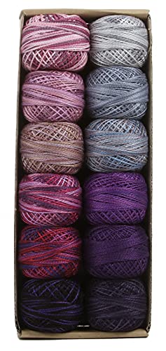 Image of Valdani Pearl Cotton Sz 8 | Purple Frenzy | 12 Balls | 73 Yds /Ball