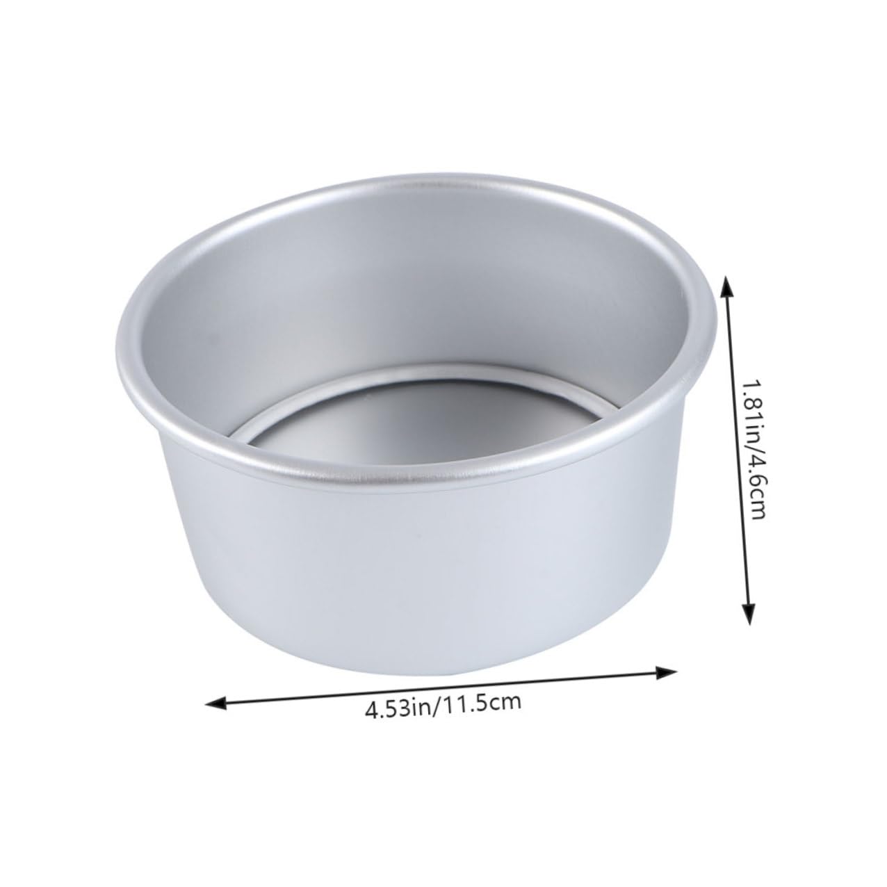 DOITOOL 8 piezas Molde Redondo para Bizcochos con Fondo Desmontable de Aleación de Aluminio Anodizado para Horno Repostería Pastelería Uniforme y Resistente
