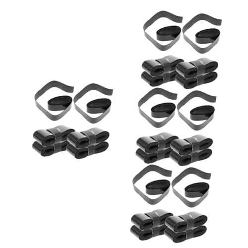 Toddmomy 4 Series Banda para El Sudor De La Raqueta Cinta De Agarre De Bate De Béisbol De Tenis Cinta De Bate De Softbol Cinta para Mangos De Raqueta Pegajoso Black 6 Piezas X 4