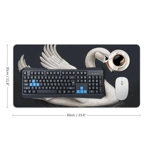 White Swan Desk Pad Large Desk Protector 24 x 12 in miniatura 2