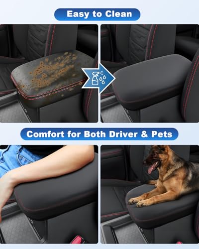 Image of CDEFG for 2026 Nissan Frontier Center Console Cover for 2026 Nissan Frontier (S /SV /PRO-X /PRO-4X) Truck Accessories Armrest Cover Middle Console Protector Car Arm Rest Pad
