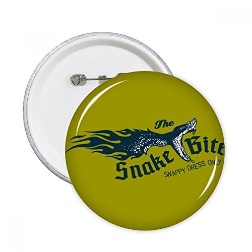Badge rond serpent multicolore comme idée cadeau originale pour amateurs d'art