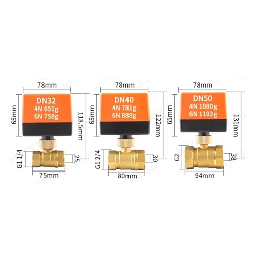Vanne à eau électrique 24V en laiton robuste DN20 pour circuits exigeants - 6