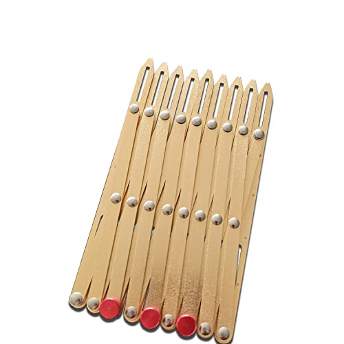 Jauge de couture extensible aluminium doré pour guide mesure rideau vêtement