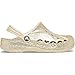 Crocs Unisex-Child Kids' Baya Glitter Clogs, Winter White, 8 Toddler