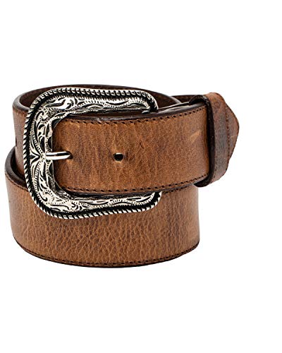 Cody James Men's Crazy Horse Burnished Leather Belt Brown 44