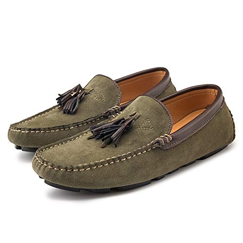 Mens Loafers Solid Color Breathable Moc Toe with Tassel Driving Shoes Flexible Comfortable Anti-Slip Wedding Fashion Slip-on3
