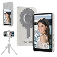 XJUGEZ Handy Selfie Monitor für iPhone -1080P Vlog Selfie Bildschirm für Android,4 Selfie Monitor Screen Wireless,3,5H Ferngesteuerter Magnetischer Vlog Zubehör Bildschirm für Live Stream,TikTok