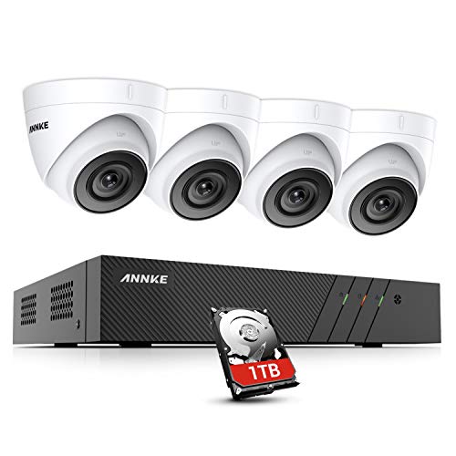 Überwachungskamera Set 1080P Full HD 8 Kanal 6MP Poe NVR 4X 1080P Kameras 2.0MP Videoüberwachung Außen Innen Wasserdichte IP67 Outdoor Kamera