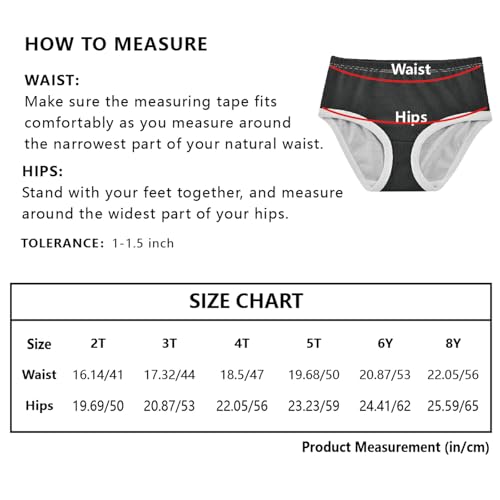 MCHIVER Light Blue Little Girls Underwear Cotton Briefs Baby Toddler Training Underwear for Baby Girls 4T