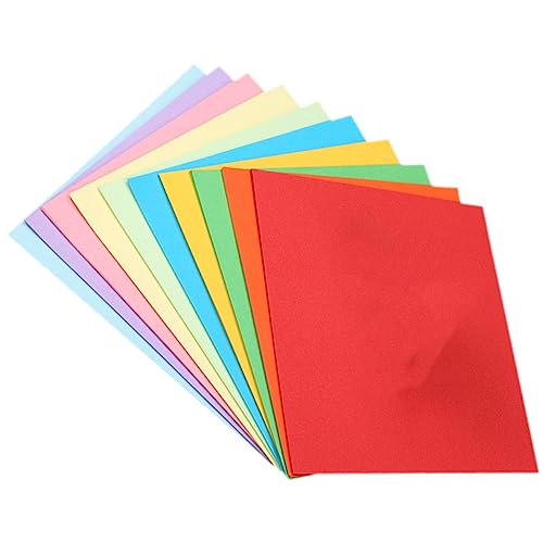 Uonlytech 200 Hojas De Papel De Origami Para De Colores Papel Para Álbumes De Recortes Papel De Impresora De Colores Papel De Cocina Papel De Construcción Papel De Seda Papel De