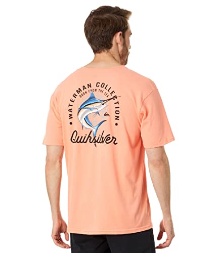 Quiksilver Beauty at Sea Short Sleeve Tee Peach Pink SM