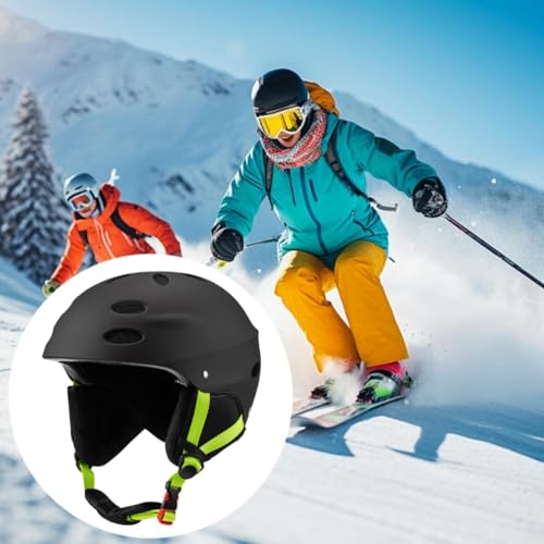 YIJU Capacete de esqui leve respirável capacete de skate portátil acessórios de esqui para skate ati