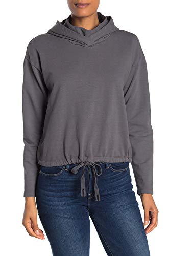 Stateside Women's Sweatshirt Small Funnel Neck Hoodie Gray S