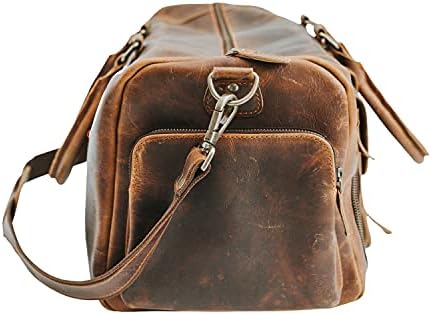 HUNT COUNTRY Leather Duffle Bag – Leather Weekender Bag for Men and Women, Full Grain Leather Overnight Travel Bag, Carry-on Bag, Airplane Bag 4 HUNT COUNTRY Leather Duffle Bag – Leather Weekender Bag for Men and Women, Full Grain Leather Overnight Travel Bag, Carry-on Bag, Airplane Bag