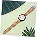 Imagen de ANDRESLAD 1pieza Reloj De Cuarzo para Hombre Estilo De Madera Pulsera De Piel PU Diseño Elegante y Preciso para Uso Diario y Ocasiones Especiales