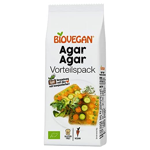 Agar Agar En Polvo Sin Gluten Orgánico Gelatina Pura Vegano 100g | Sabor Y Olor Neutro - Agar Agente Gelificante Para Alimentos Vegetales Agar Biológico - Polvo Orgánico De Gelatina Vegetal