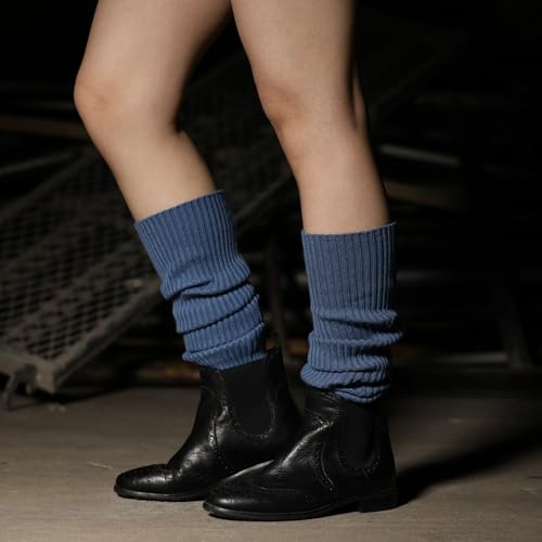 Image of Nanxson Knit Ribbed LegWarmer Women Knit Calf Accessories Leg Sleeves | Solid Neon Boot Socks,Y2K 80s Women's Lolita LegWarmer,Sports Party Yoga Dance Accessories,Winter Ankle Heap Kawaii Sock