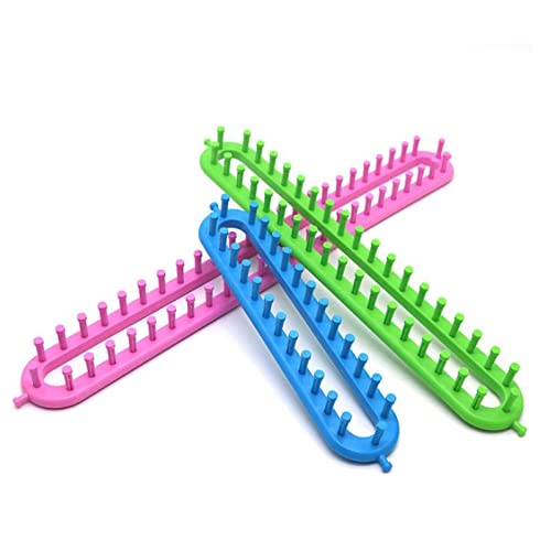 QiaoJun Knitting Loom,Strickwebstuhl 4 größe langer stritter strickzeichen webstuhl kitnadeln haken nähen werkzeug for schal schal langen stricken strick toom kit