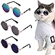 Katzen Sonnenbrille, Haustier Brille, Retro Kätzchen Sonnenbrille, 3 Stück Klassische Katzenbrille, Hundebrille UV-Schutz, Brille für Kleine Hunde and Katzen, Sommerdekoration für Haustiere