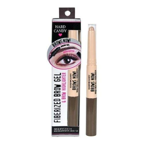 ONLY 1 IN PACK Hard Candy Brows Now Fiberized Brow Gel & Brow Highlighter, #850 Medium /Dark