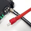 KnuKonceptz Offset Power/Ground Amp Input Wire Gauge Reducer 1/0 to 4 Gauge Pair with Heat Shrink