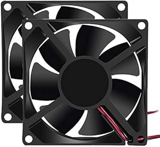 2PCS 80mm x 80mm x 25mm Fan DC 5V 8025 Brushless Cooling Fan for Cooling PC Computer Case CPU Coolers Radiators 2pin