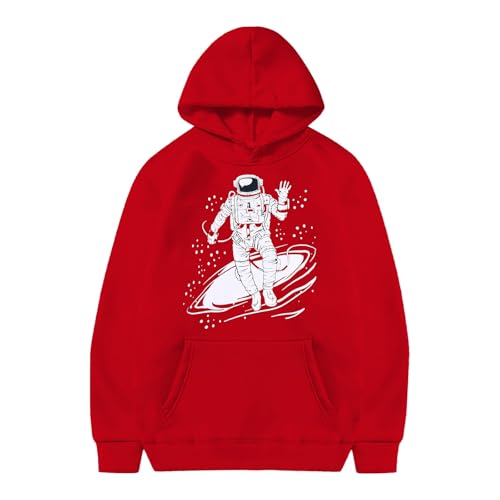 Sweat à capuche garçon astronaute pull polaire chaud enfant mode avec poche