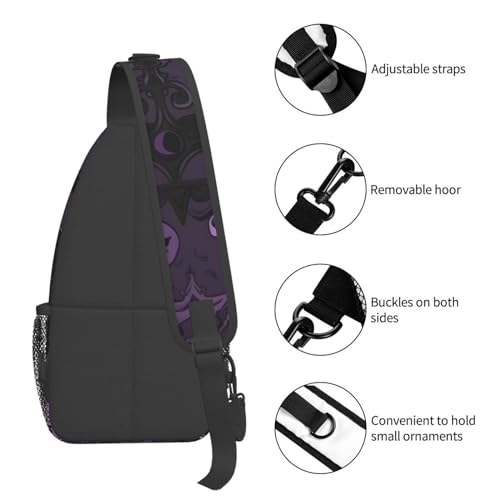 Bolso cruzado urbano negro para hombre y mujer miniatura 5