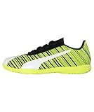 precio bota kinder Blanco PUMA One 5.4 IT Jr Kinder Low Boot Fußballschuhe Weiss-Schwarz-Gelb, tamaño:28