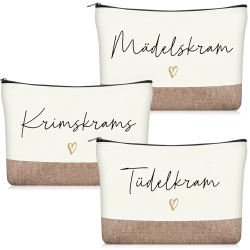 Geiserailie 3 Stück Krimskrams Kosmetiktasche Klein Kulturtasche...