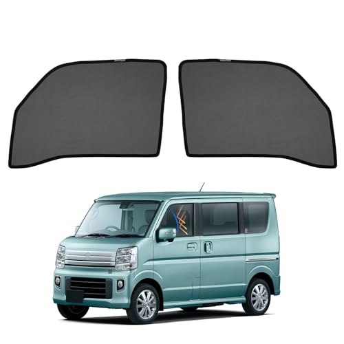 CARTIST スズキ エブリイワゴン da17W エブリイ da17V メッシュカーテン 遮光カーテン サンシェード カーシェード every WAGON 2015.2~現行 換気 UVカット マグネット式 簡単着脱 遮光 断熱 インテリア 日よけ 車種専用 アクセサリー カスタム 2枚