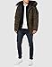 Superdry Mens Original & Vintage Parka Coat, Drawstring Hood Khaki Size M
