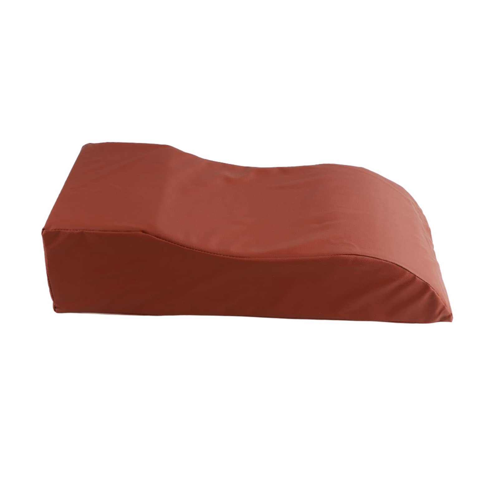 Almohada ergonómica de cuña para elevación de piernas, cómodo cojín de espuma para soporte de rodillas y espalda, diseño transpirable para un mejor ajuste de la posición (Café)