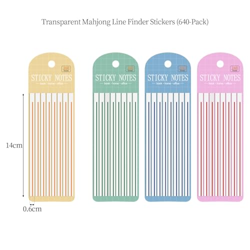 640 Pcs Mahjong Card Line Guide y Accesorios miniatura 2